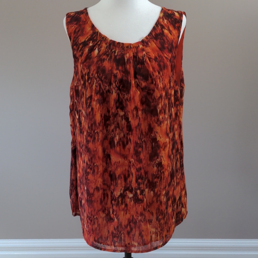 Fiery Flowy Tank Top